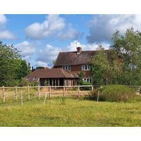 Farm In Quiet Hamlet With Horse And Sheep