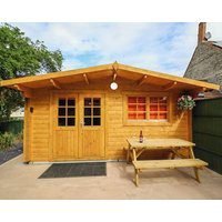 Log Cabin - Amber Glow