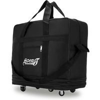 Expandable Oxford Cloth Wheeled Holdall - Water-Resistant