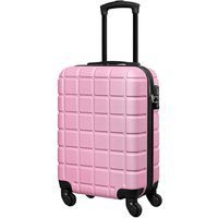 Small ABS Hard Shell Cabin Suitcase - Lightweight 4-Wheel Carry-On with TSA Lock (30L) | Wowcher