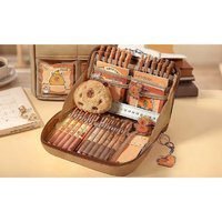 Cartoon Capybara Kids Travel Pencil Case - Large Capacity