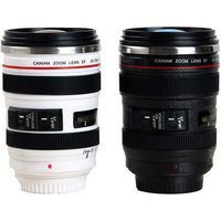 Stainless Steel Novelty Camera Lens Travel Mug - 300ml Tableware Gift | Wowcher