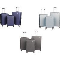 PRICE DROP! Durable ABS Hard Shell 3 Piece Suitcase Set with Spinner Wheels | Wowcher