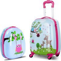 Kid's Durable Adventure Luggage Set - Backpack & Carry-On Case | Wowcher