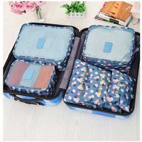 6Pcs Travel Packing Cubes Set - Water-Resistant Oxford Luggage Organiser