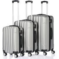 Piece Abs Hardshell 4-Wheel Suitcase Set - Lightweight